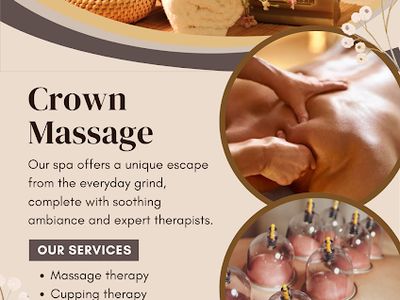 CROWN MASSAGE CENTRE - Male Therapist Only ( Home Service available )(spa)