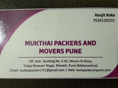 Muktai Packers And Movers Pune